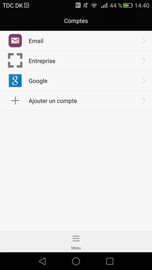 Sélectionnez Google