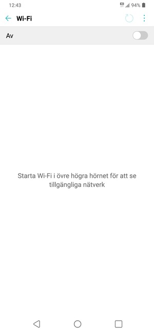 Aktivera Wi-Fi