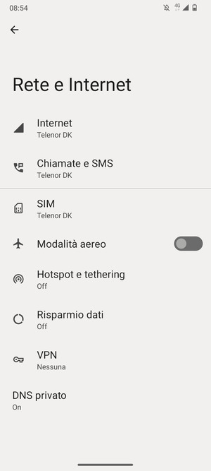 Seleziona Internet