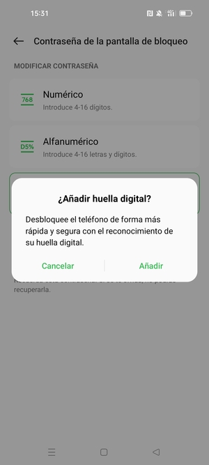 Seleccione la opción deseada