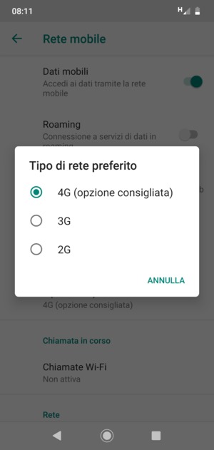 Seleziona la tua opzione preferita
