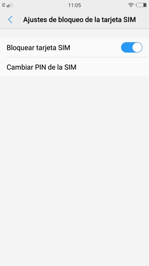 Seleccione Cambiar PIN de SIM