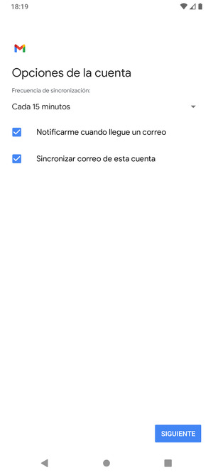 Seleccione SIGUIENTE