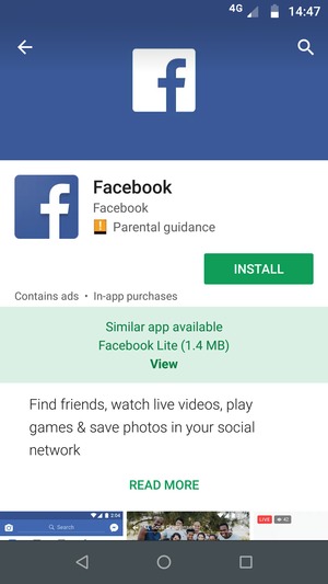 Select INSTALL