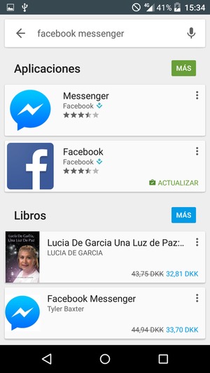 Seleccione la aplicación