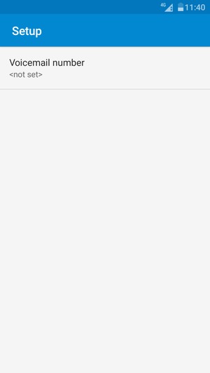 Select Voicemail number