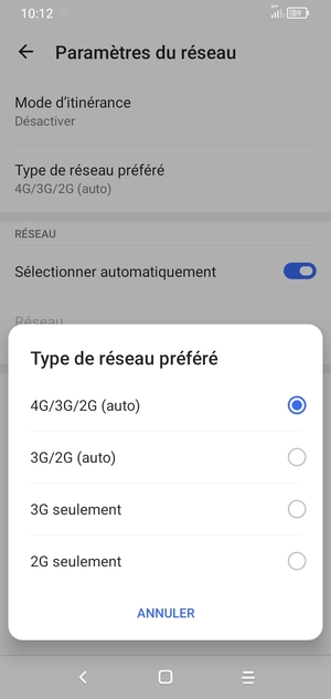 Sélectionnez votre option préférée