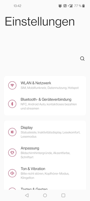 Wählen Sie WLAN & Netzwerk