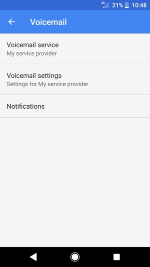Select Voicemail settings
