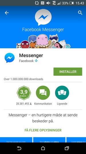 Vælg INSTALLER