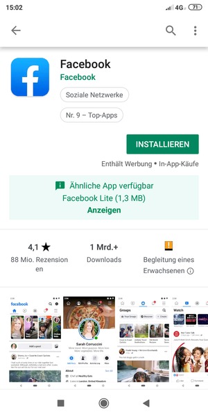 Wählen Sie INSTALLIEREN