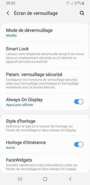Votre téléphone est maintenant sécurisé par un écran de verrouillage