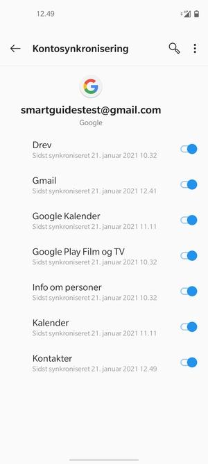 Vælg Menu-knappen