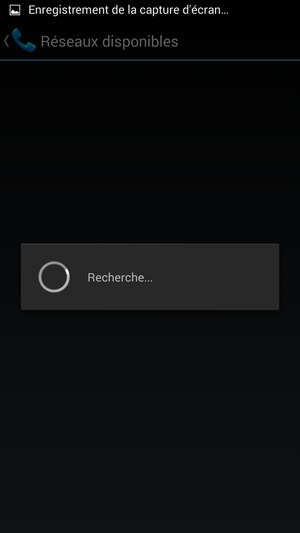 Veuillez attendre la fin de la recherche