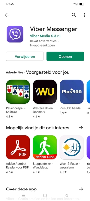 Selecteer Openen