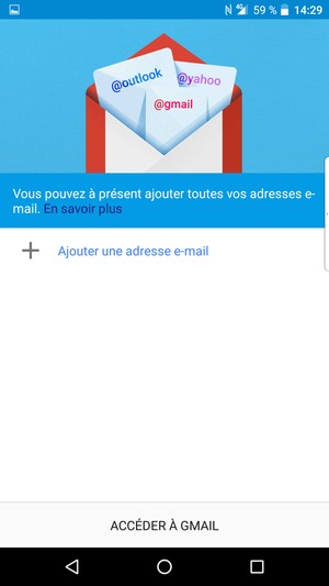 Sélectionnez Ajouter une adresse e-mail
