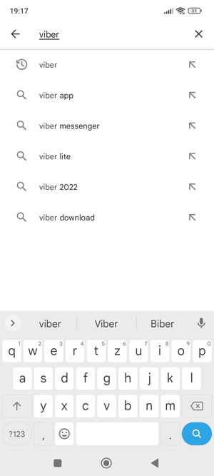 Geben Sie den Namen der App ein und wählen Sie Suchen