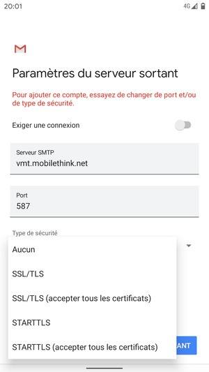 Sélectionnez Aucun
