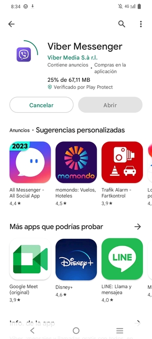 Espere a que el proceso de instalación finalice