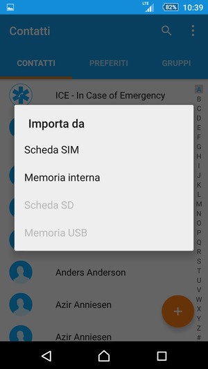 Seleziona Scheda SIM