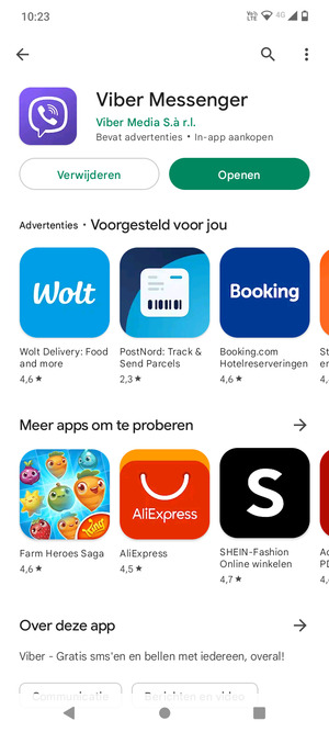Selecteer Openen
