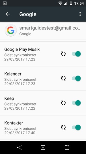 Dine kontakter fra Google vil nu blive synkroniseret til din smartphone