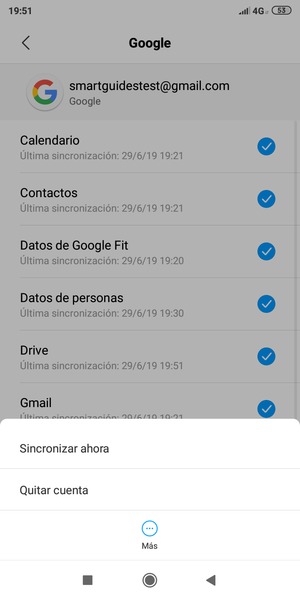 Seleccione Sincronizar ahora