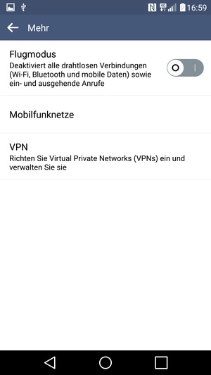 Wählen Sie Mobilfunknetze
