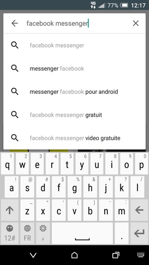 Saisissez le nom de l'appli et sélectionnez Entrée