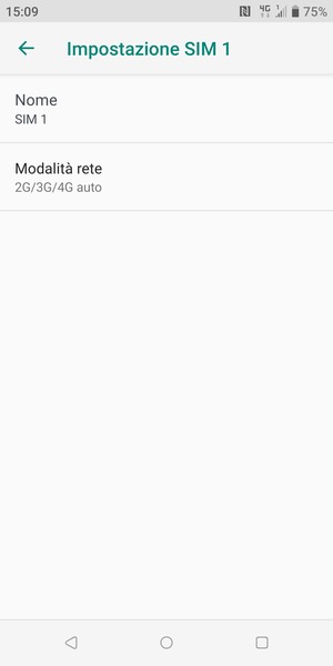 Seleziona Modalità rete