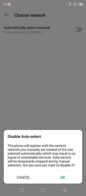 Select OK