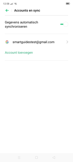 Selecteer uw Google-account