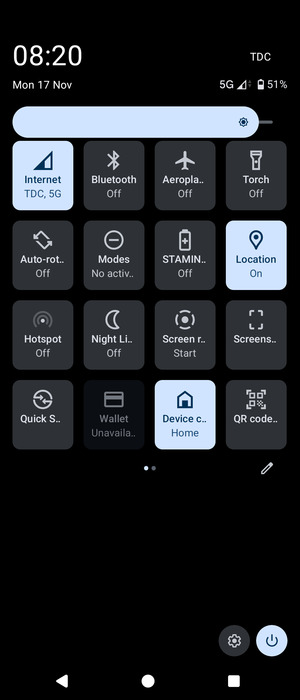 Adjust brightness to the required level