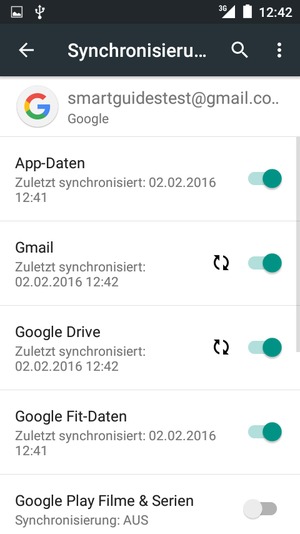 Wählen Sie die Menü-Taste