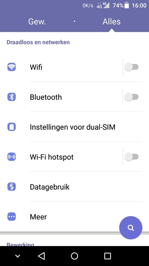 Selecteer Wi-Fi hotspot