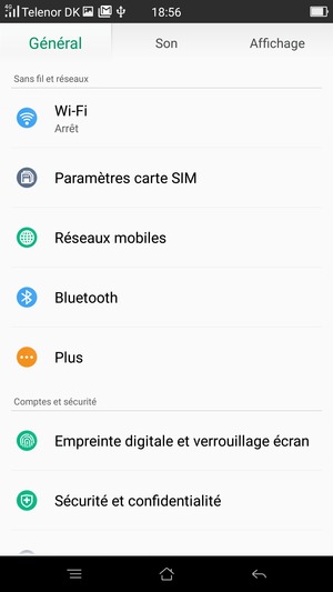 Sélectionnez Réseaux mobiles