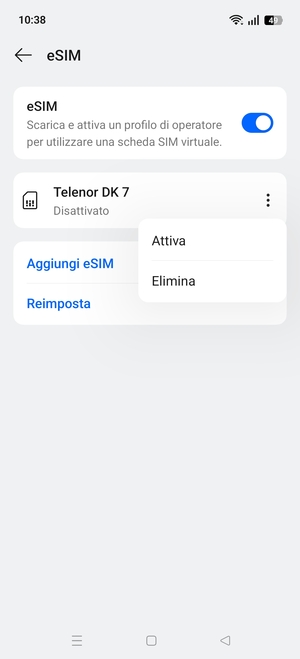 Seleziona  Attiva