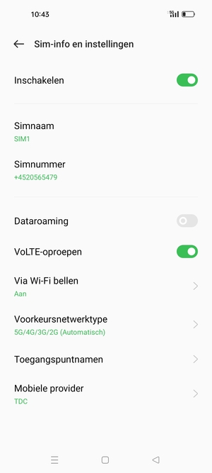 Selecteer Voorkeursnetwerktype