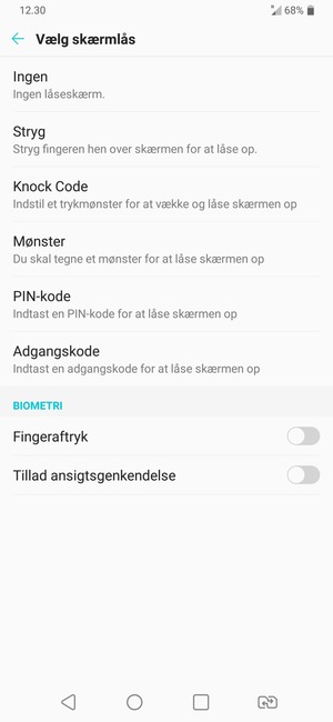 Vælg Mønster