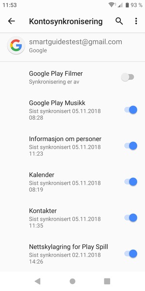Velg menyknappen