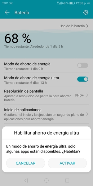 Seleccione ACTIVAR