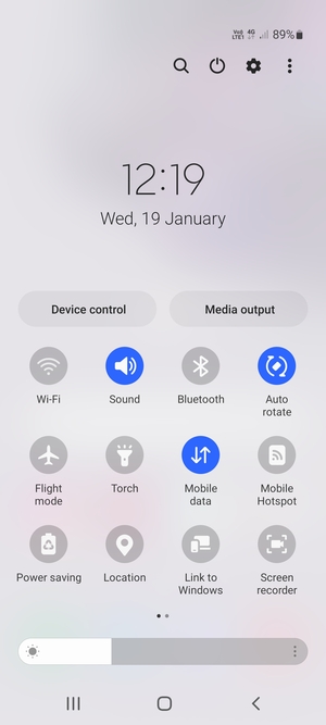 Turn on Power saving
