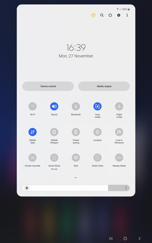 Select the Menu button