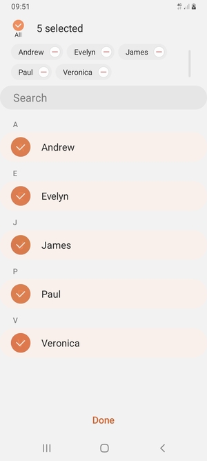 Select Done