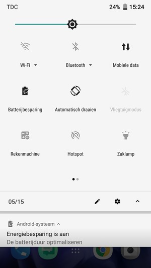 Schakel Batterijbesparing in