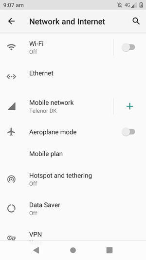 Select Hotspot and tethering