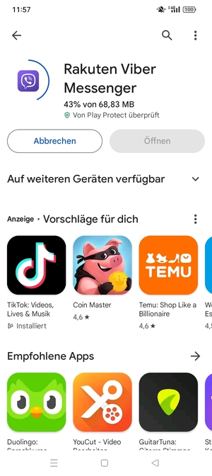 Warten Sie, bis der Installationsprozess  beendet ist
