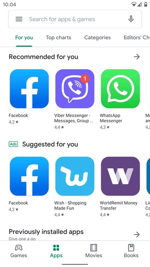 Select the Search bar