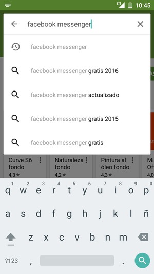 Introduzca el nombre de la aplicación y seleccione Buscar