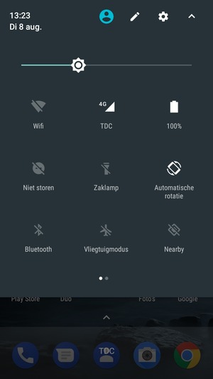 Selecteer de Instellingen knop